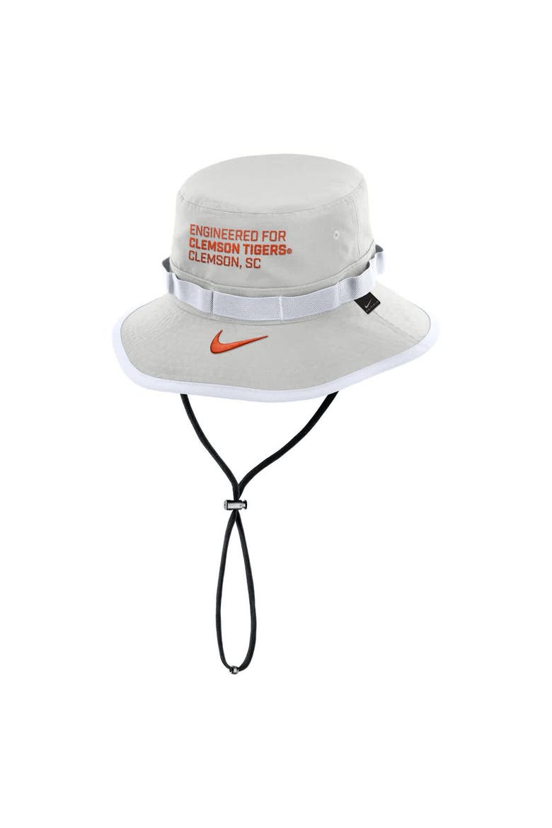 Men's Nike Gray Clemson Tigers 2025 Sideline Apex Boonie Bucket Hat, Alternate, color, Gray