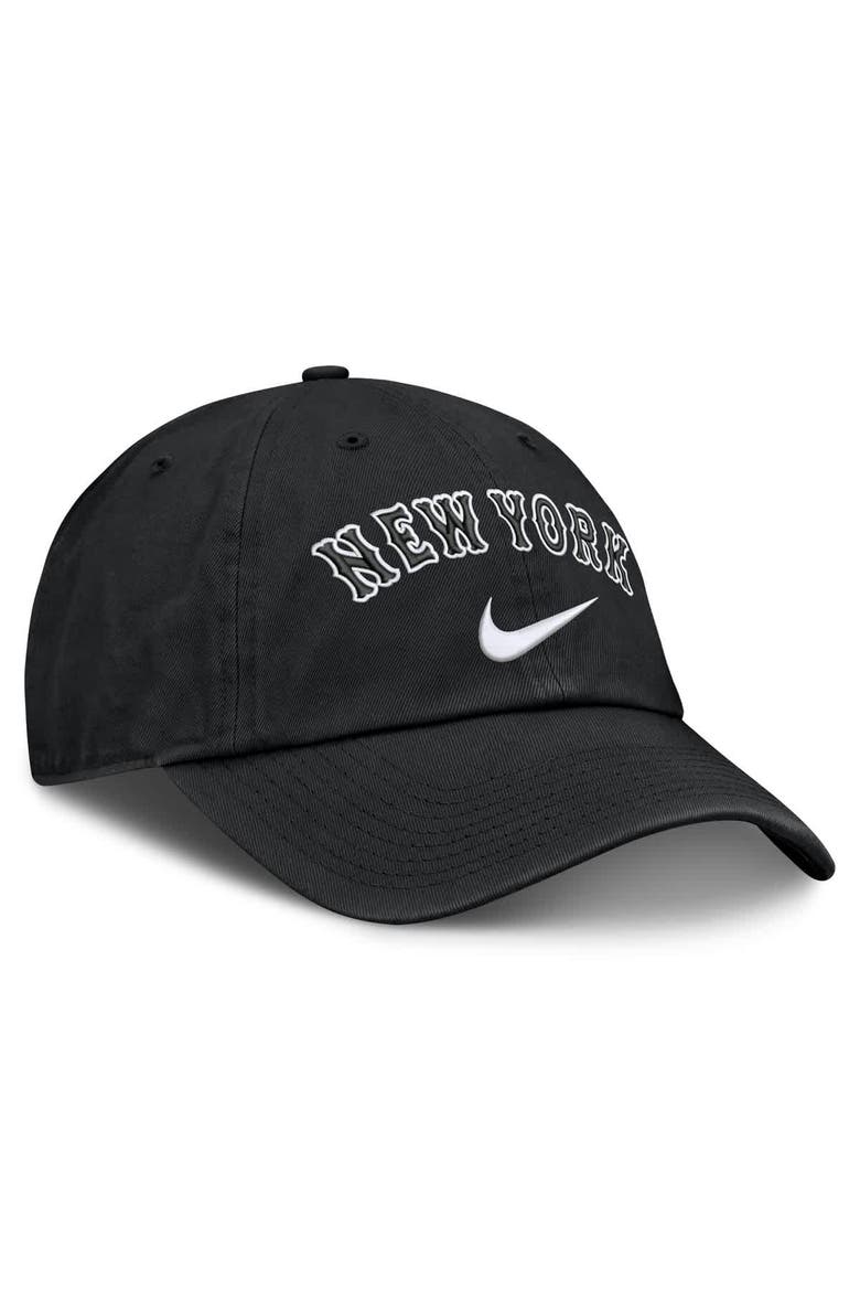 Men's Nike  Black New York Mets Primetime Club Adjustable Hat, Alternate, color, Black