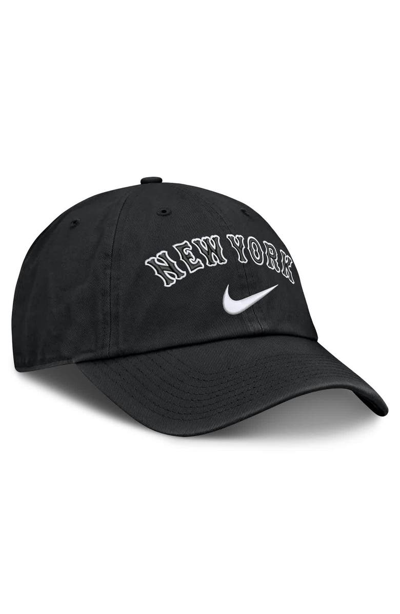 Nike Men's Nike  Black New York Mets Primetime Club Adjustable Hat, Alternate, color, Black