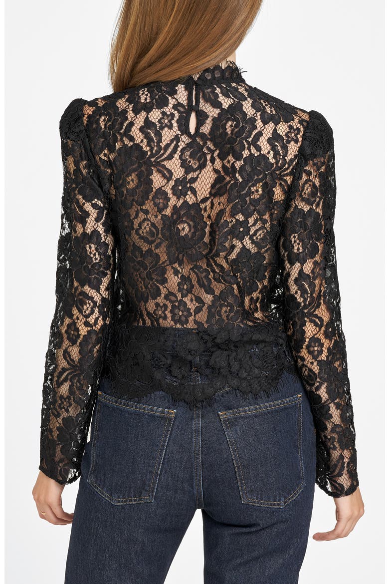 Nell Lace Top, Alternate, color, BLACK