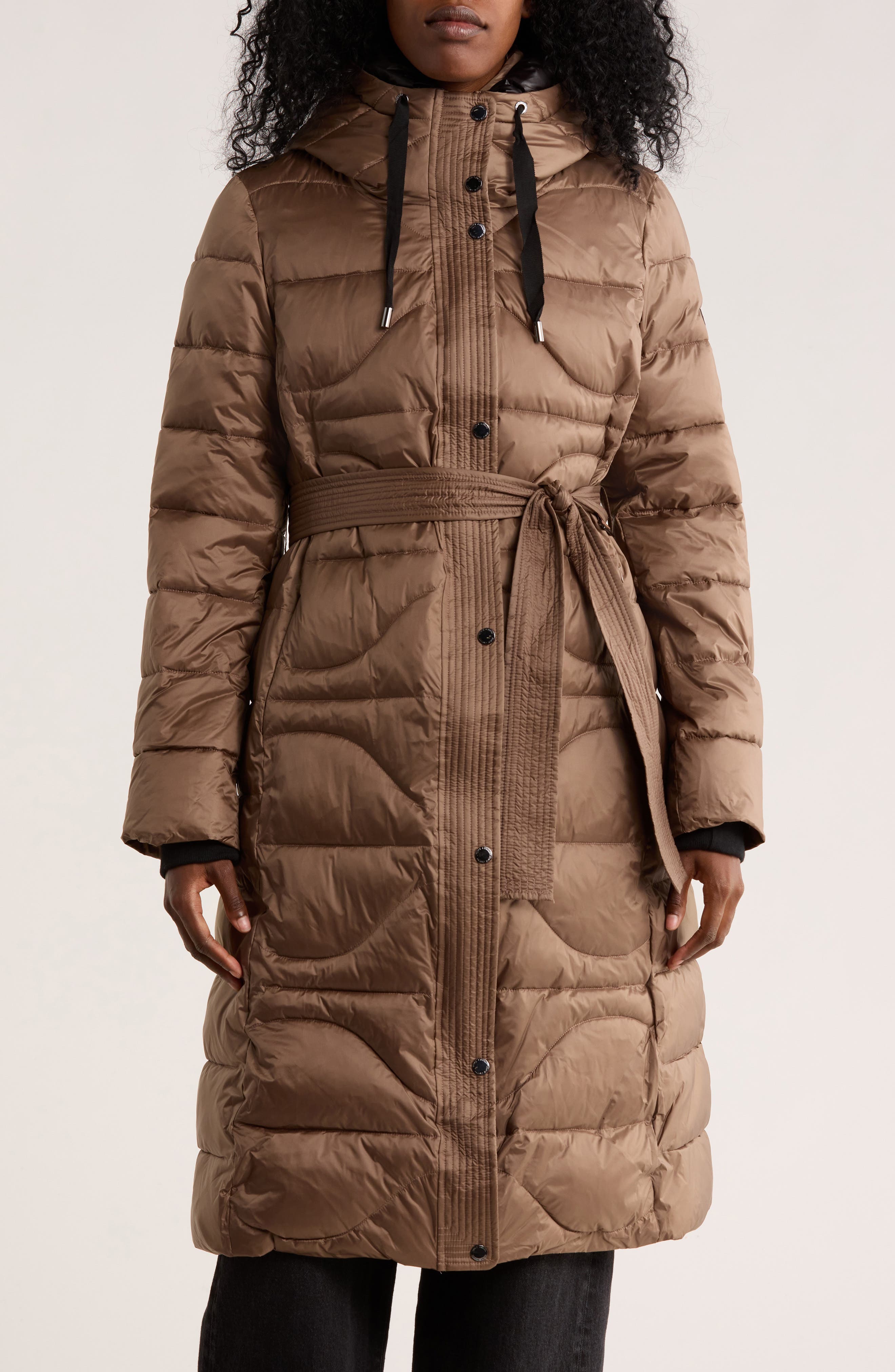 Belted Maxi Puffer Jacket