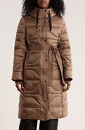 Vince Camuto Belted Maxi Puffer Jacket