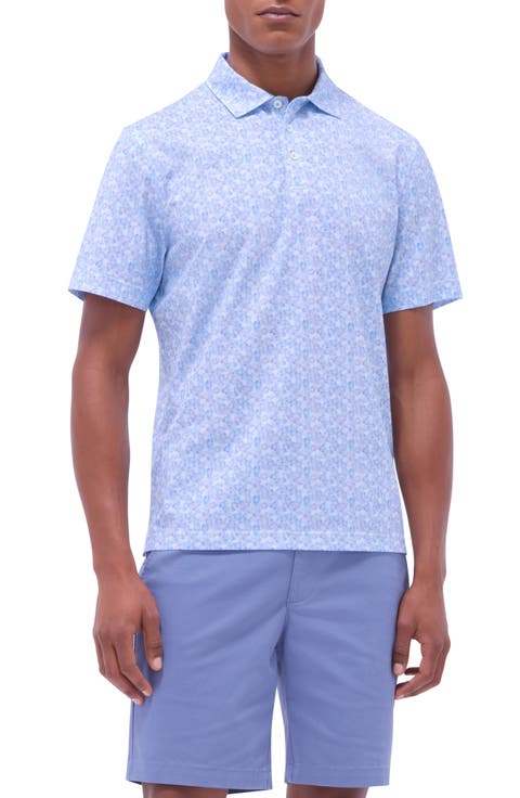 Victor OoohCotton® Leaf Print Polo