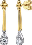 Gabriel & Co. Bujuka 14k Gold Diamond Drop Earrings