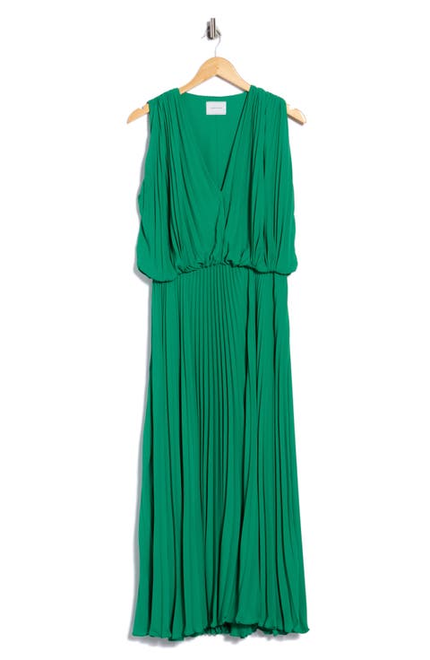 Pleated Maxi Dress