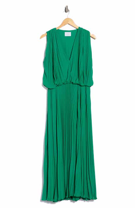 Pleated Maxi Dress
