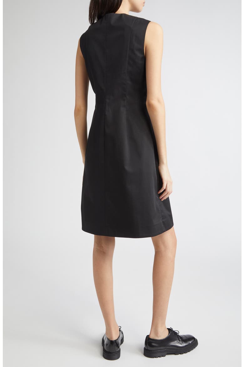 Brooke Full Zip Sleeveless Dress, Alternate, color, BLACK