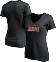 FANATICS Women's Fanatics Branded Black Ottawa Senators Plus Size Mascot In Bounds V-Neck T-Shirt