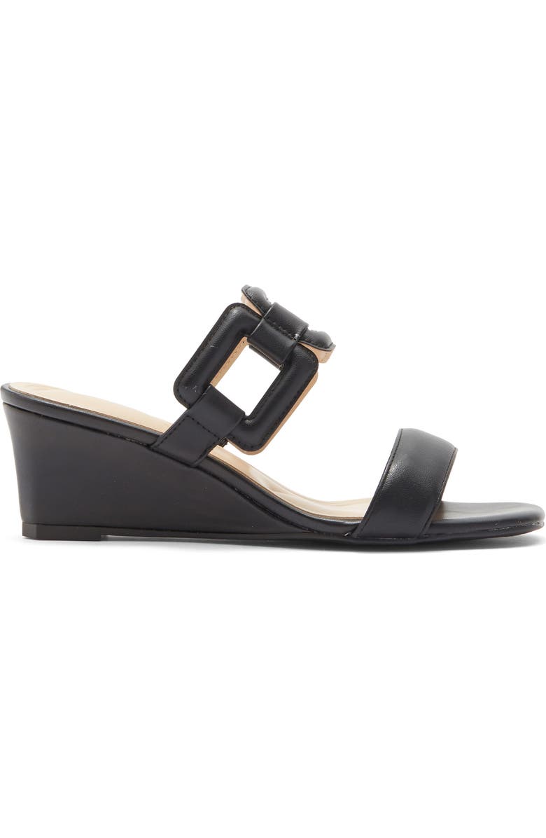 Adrienne Vittadini Ando Sandal, Alternate, color, Black