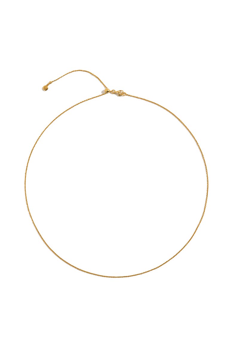 Adjustable Gold Chain Necklace, Main, color, Gold