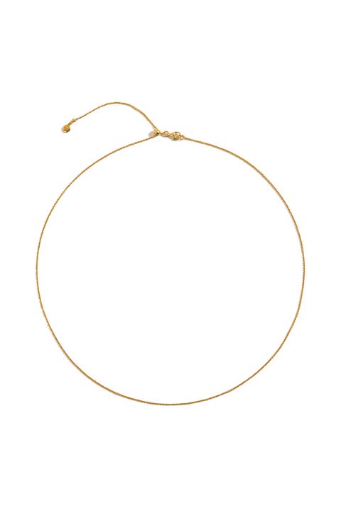 Adjustable Gold Chain Necklace