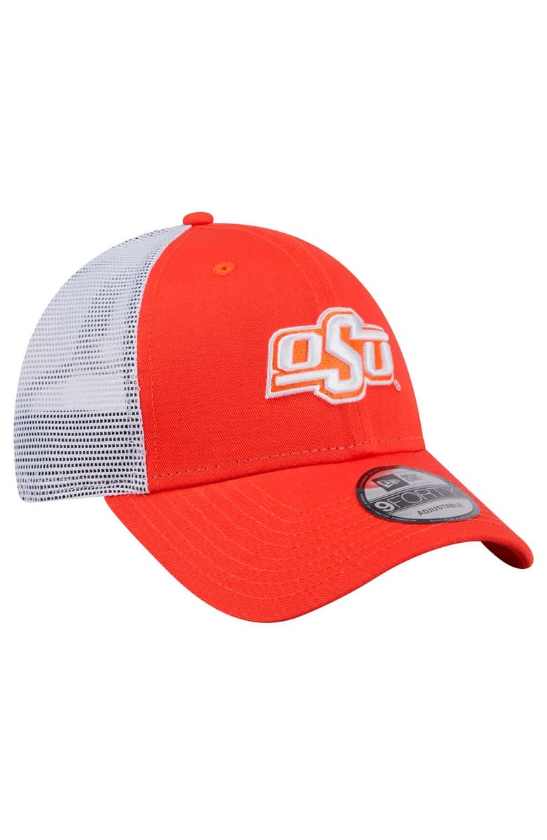 New Era Men's New Era  Orange Oklahoma State Cowboys Trucker 9FORTY Adjustable Hat, Alternate, color, Orange