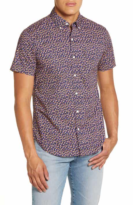 Bonobos Slim Fit Floral Print Short Sleeve Button-Down Shirt
