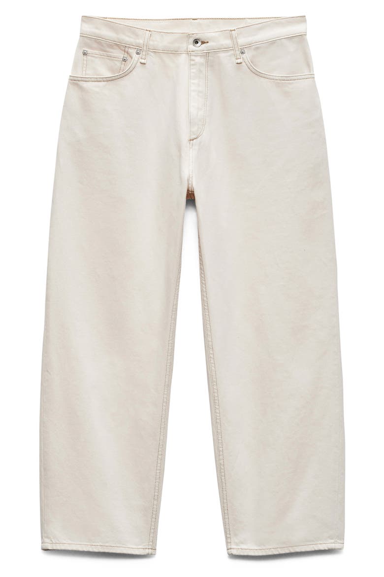 RB Baggy Oversize Authentic Rigid Jeans, Alternate, color, ECRU