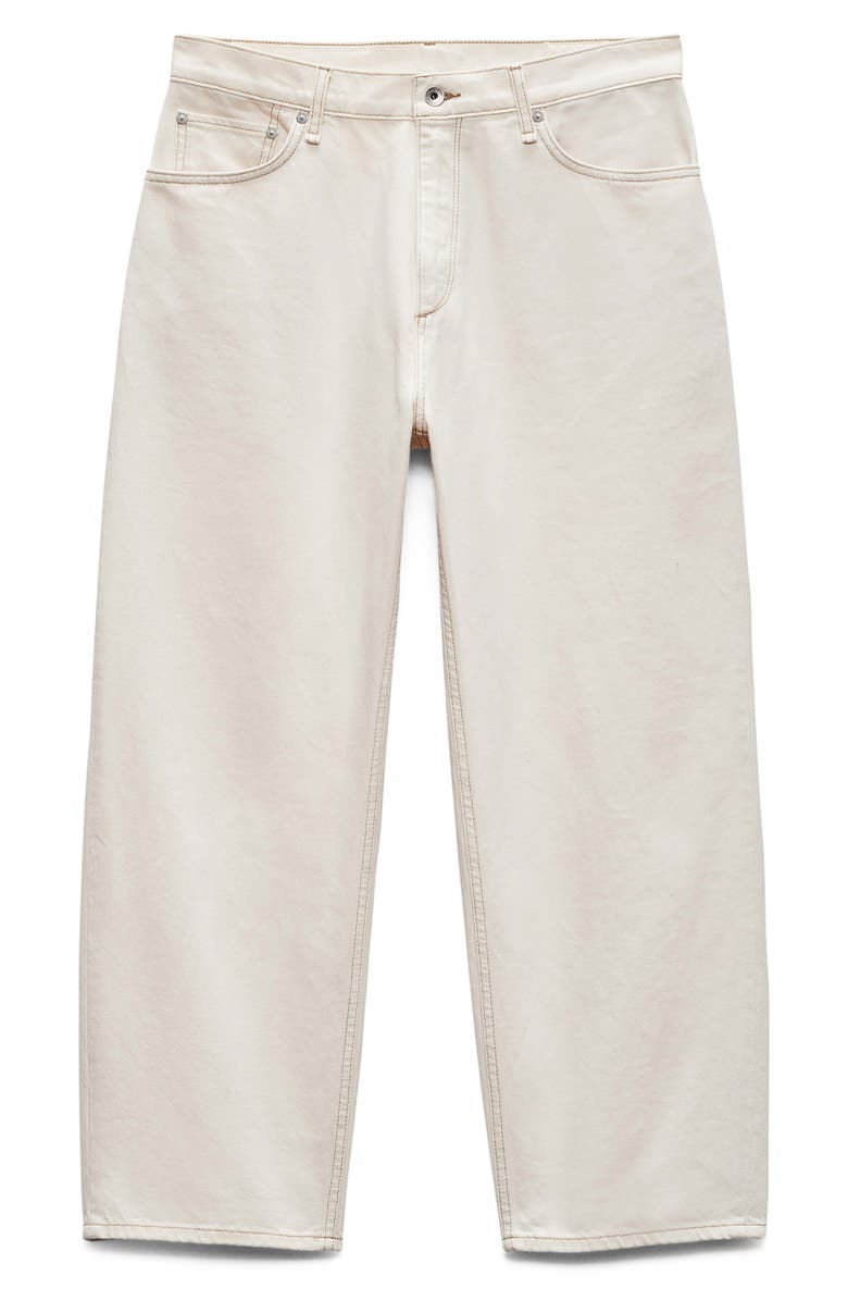 rag & bone RB Baggy Oversize Authentic Rigid Jeans, Alternate, color, Ecru