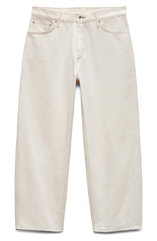 Rag & Bone Rbbaggy Fit Authentic Rigid Jeans In Ecru In Ecru