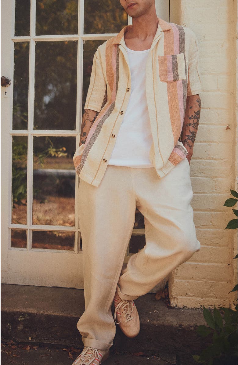 Cotton On Men's Linen Pant, Alternate, color, Oatmeal