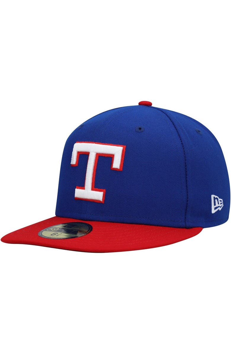 New Era Men's New Era Royal Texas Rangers Cooperstown Collection Turn Back The Clock 59FIFTY Fitted Hat, Main, color, 
