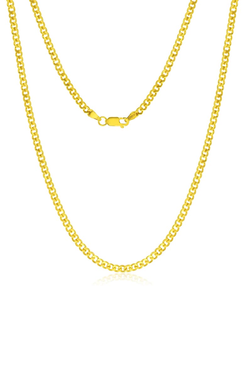 14k Gold Fill Cuban Chain Necklace, Main, color, GOLD