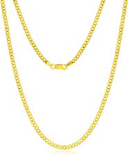 SIMONA 14k Gold Fill Cuban Chain Necklace