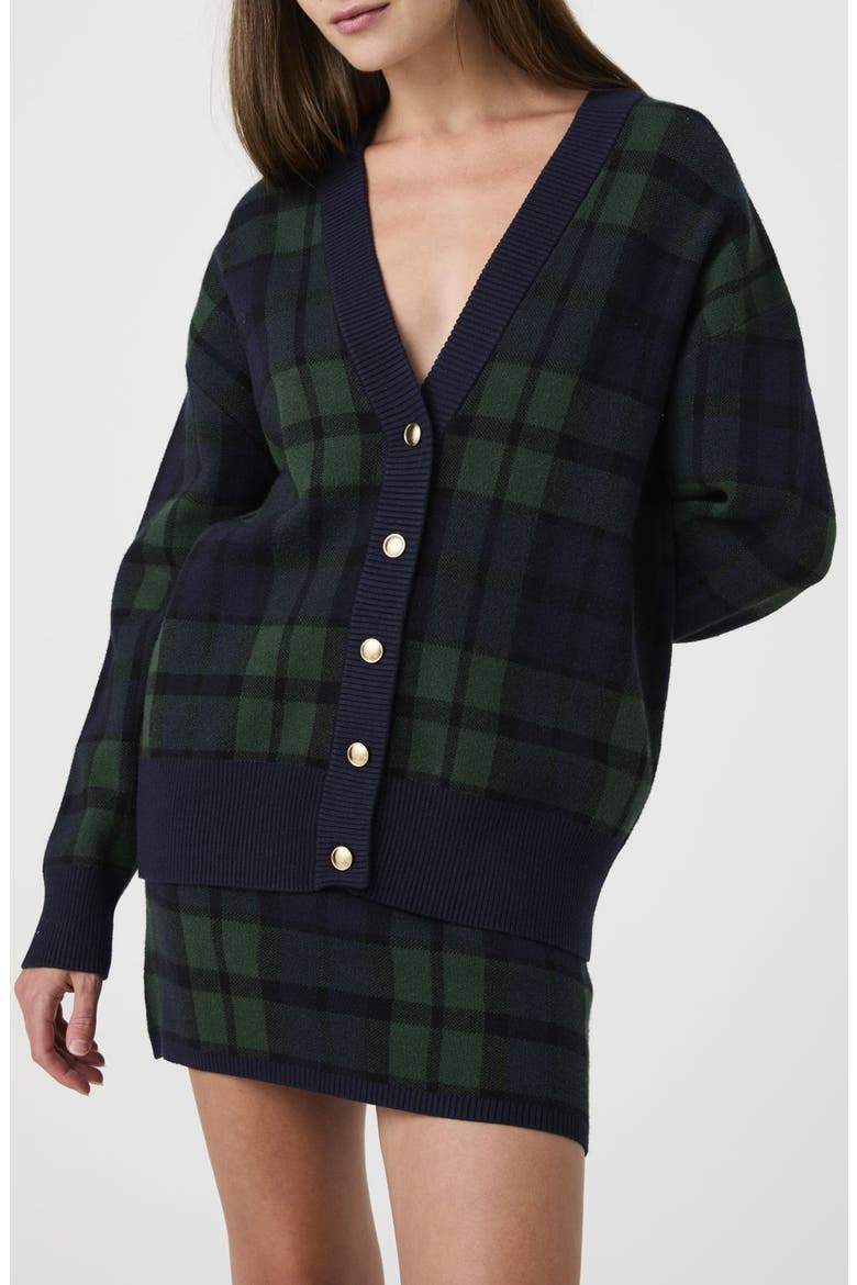 Plaid Cardigan, Main, color, GRN PLAID