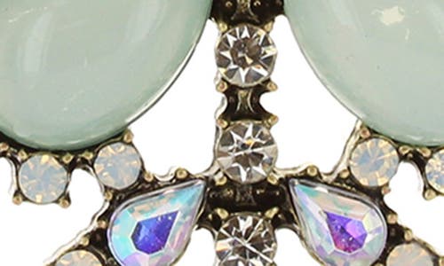 Olivia Welles Teisha Crystal Drop Earrings In Metallic