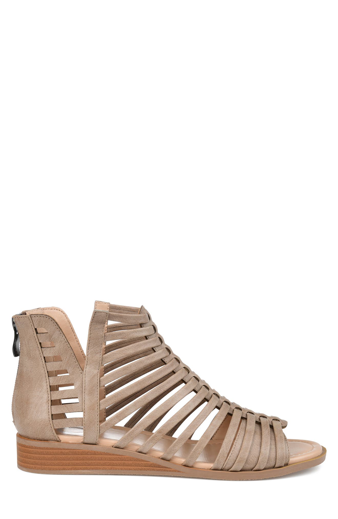 JOURNEE Delilah Sandal, Alternate, color, TAUPE