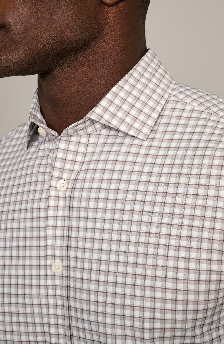 Rhone State of Mind Slim Fit Check Performance Button-Up Shirt, Alternate, color, Smokey Olive Plaid