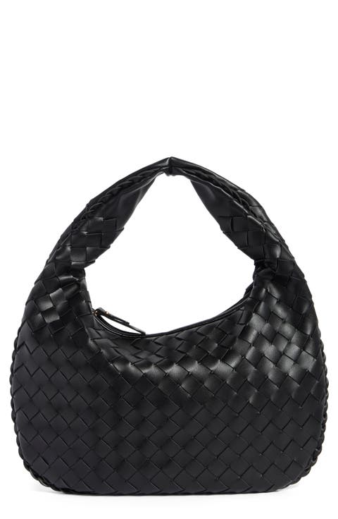 Woven Hobo Shoulder Bag
