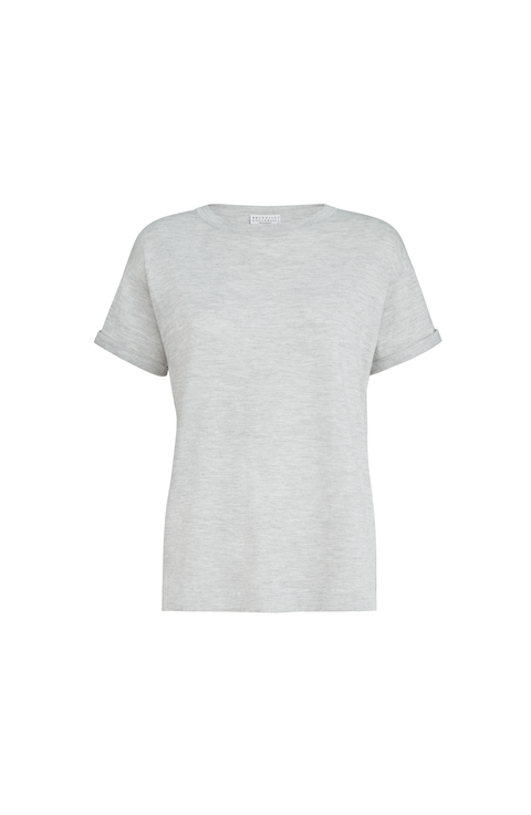 Cashmere and silk lightweight sweater