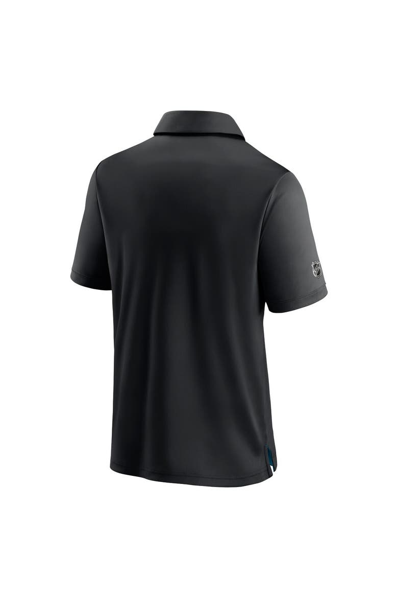 Men's Fanatics Branded Black San Jose Sharks Authentic Pro Locker Room Team Polo, Alternate, color, Black