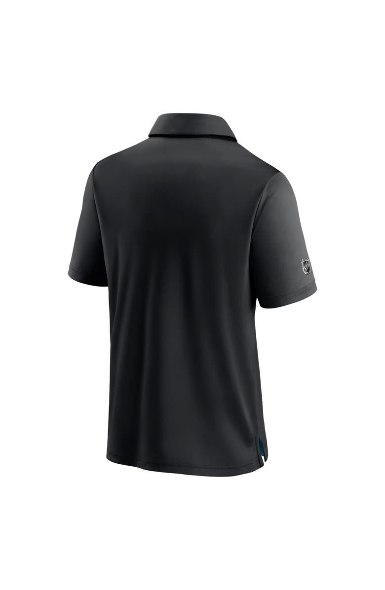 FANATICS Men's Fanatics Branded Black San Jose Sharks Authentic Pro Locker Room Team Polo, Alternate, color, 