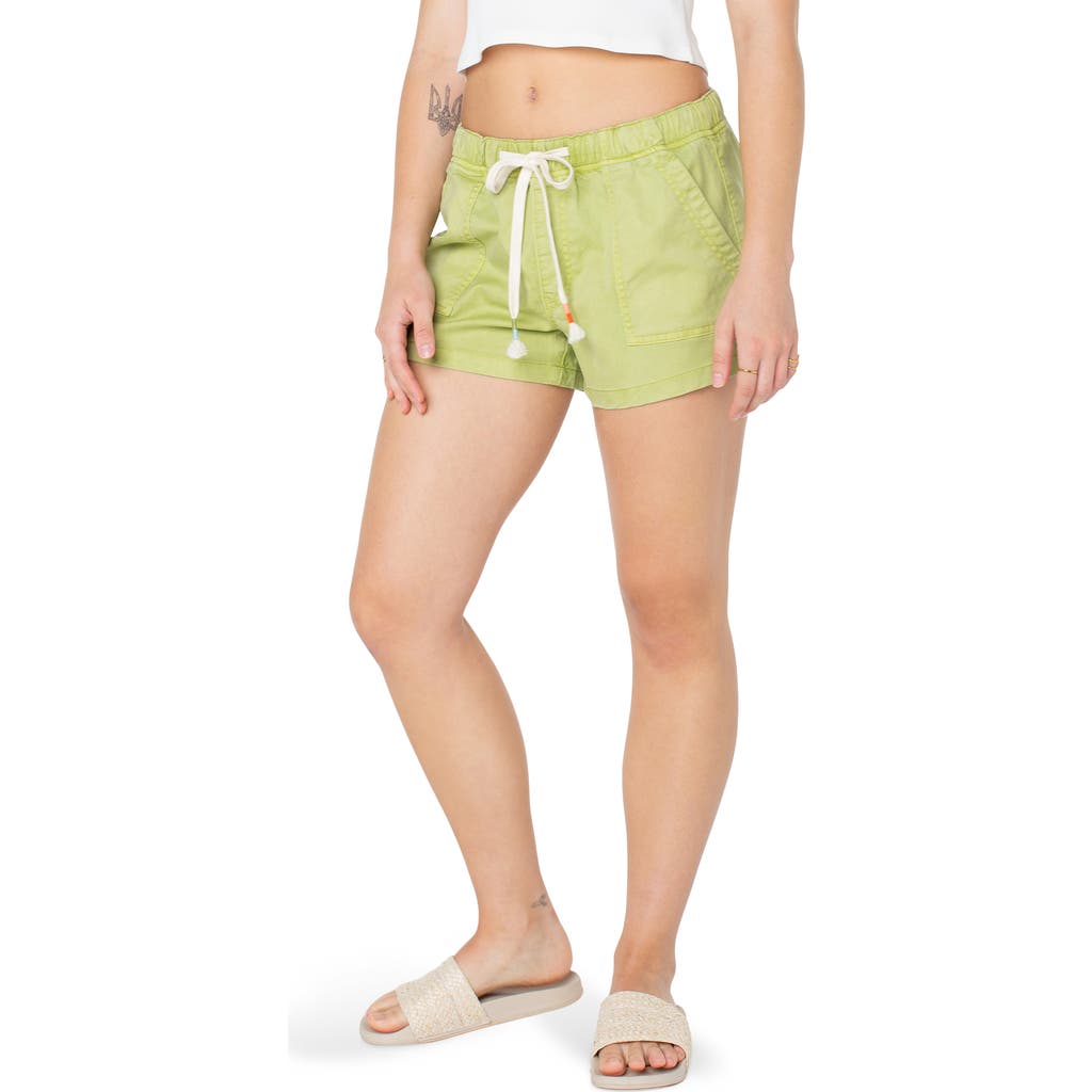 Roxy Lil Trooper Drawstring Shorts In Green