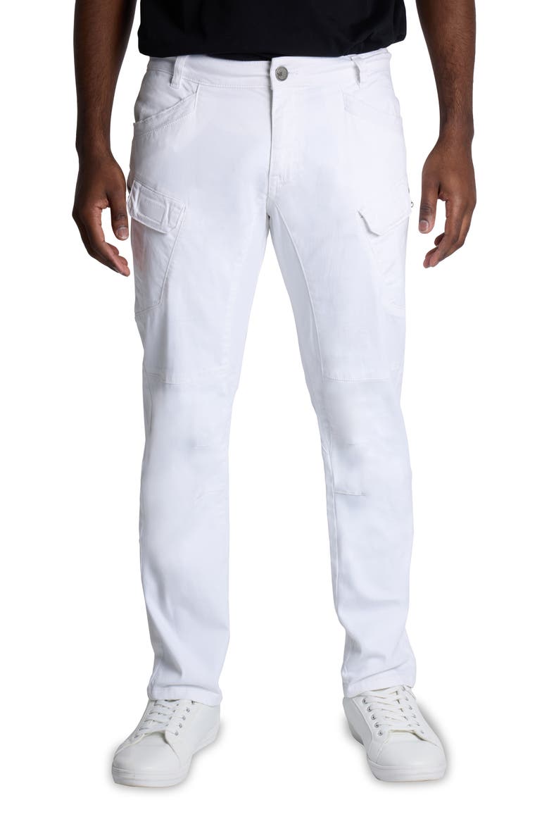 Slim Cargo Pants, Main, color, WHITE