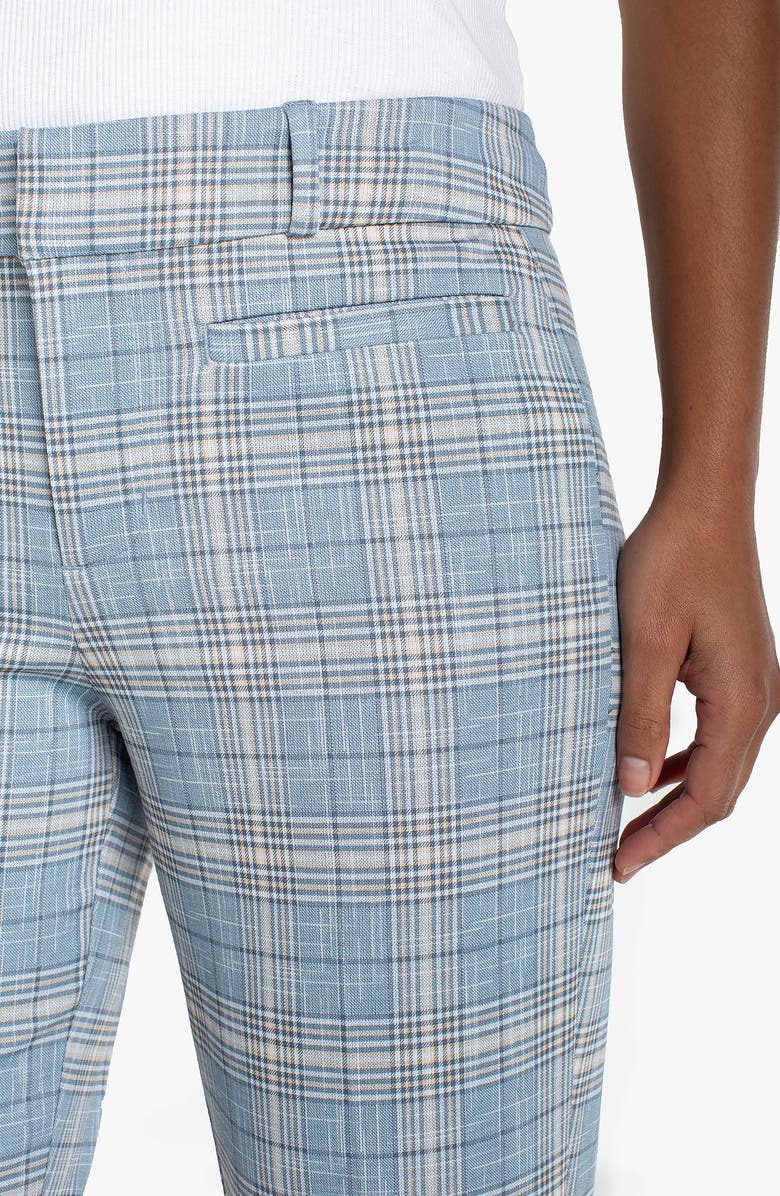 Liverpool Los Angeles Holly Plaid Welt Pocket Ankle Straight Leg Pants, Alternate, color, 