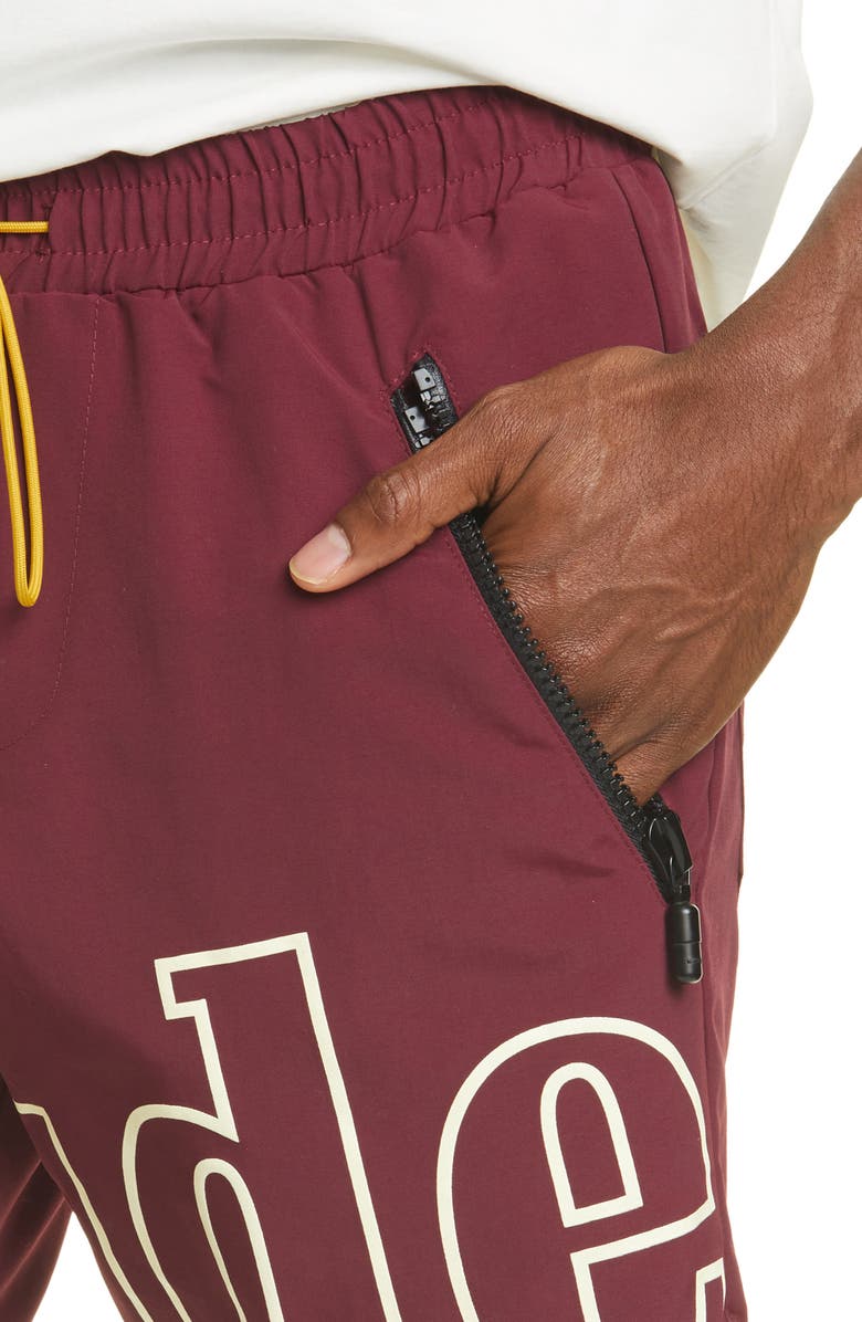 Rhude Oversize Logo Nylon Shorts, Alternate, color, 