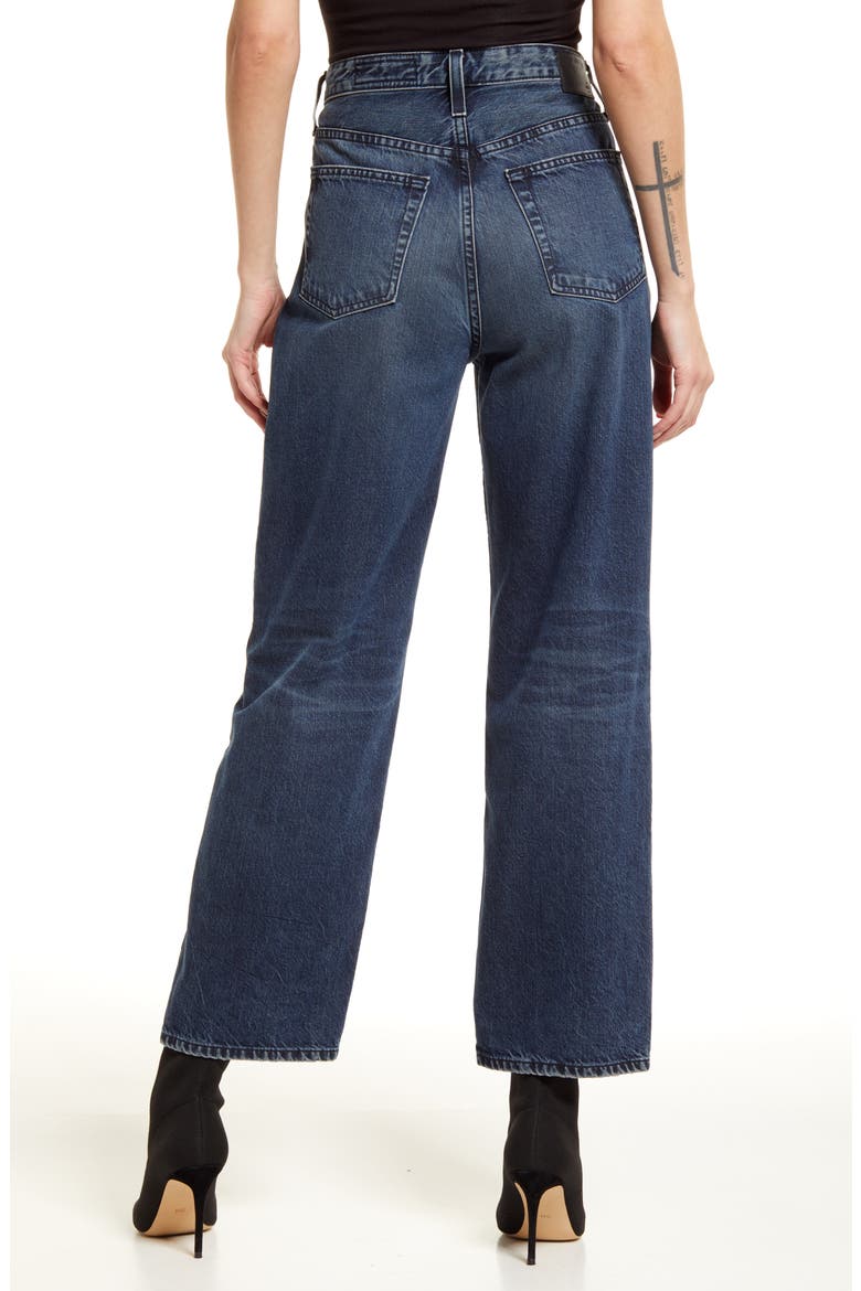 Knoxx Distressed High Waist Boyfriend Jeans, Alternate, color, 13 YEARS ACADEM