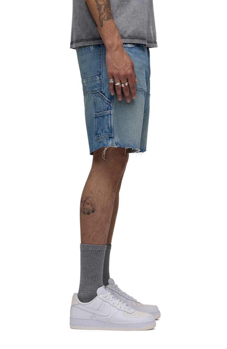 Hudson Jeans Cutoff Denim Carpenter Shorts, Alternate, color,