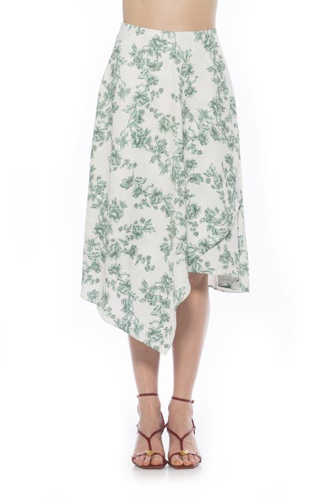 Jess Asymmetric Midi Skirt
