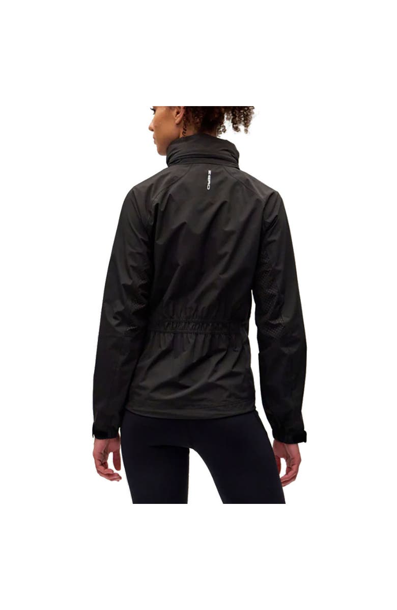 Zero Restriction Olivia Hooded Womens Rain Jacket, Alternate, color, Black/Metallic Silver