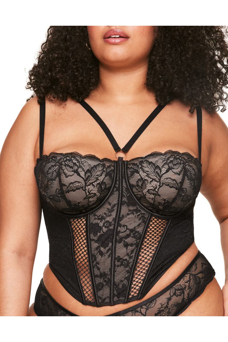 Dominika Contour Bustier Top, Main, color, Black