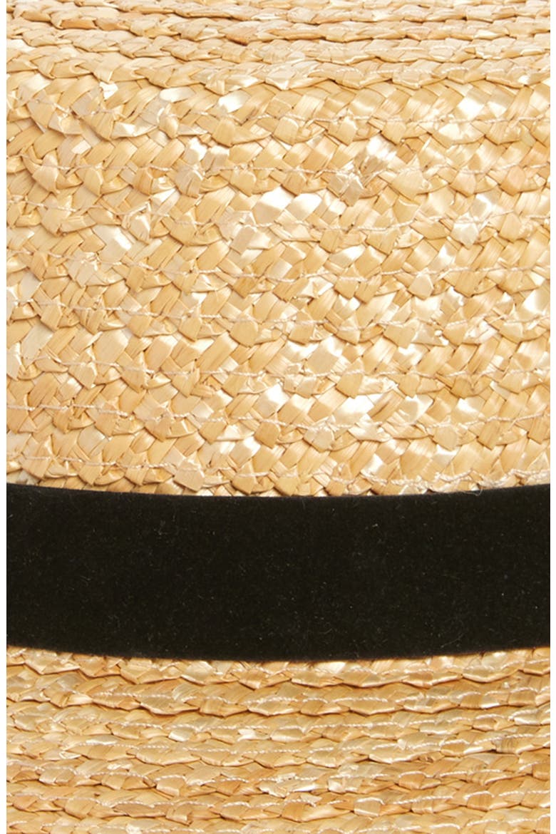 Mira Straw Boater, Alternate, color, MAPLE