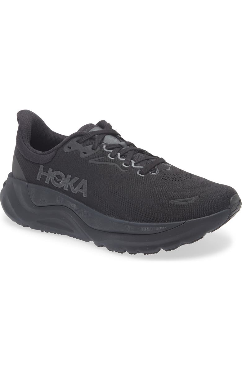 HOKA Arahi 8 Running Shoe, Main, color, Black / Black