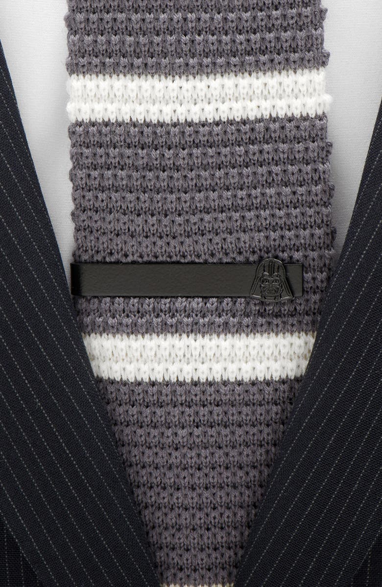 Cufflinks, Inc. Star Wars<sup>™</sup> Satin Black Darth Vader Tie Bar, Alternate, color, 
