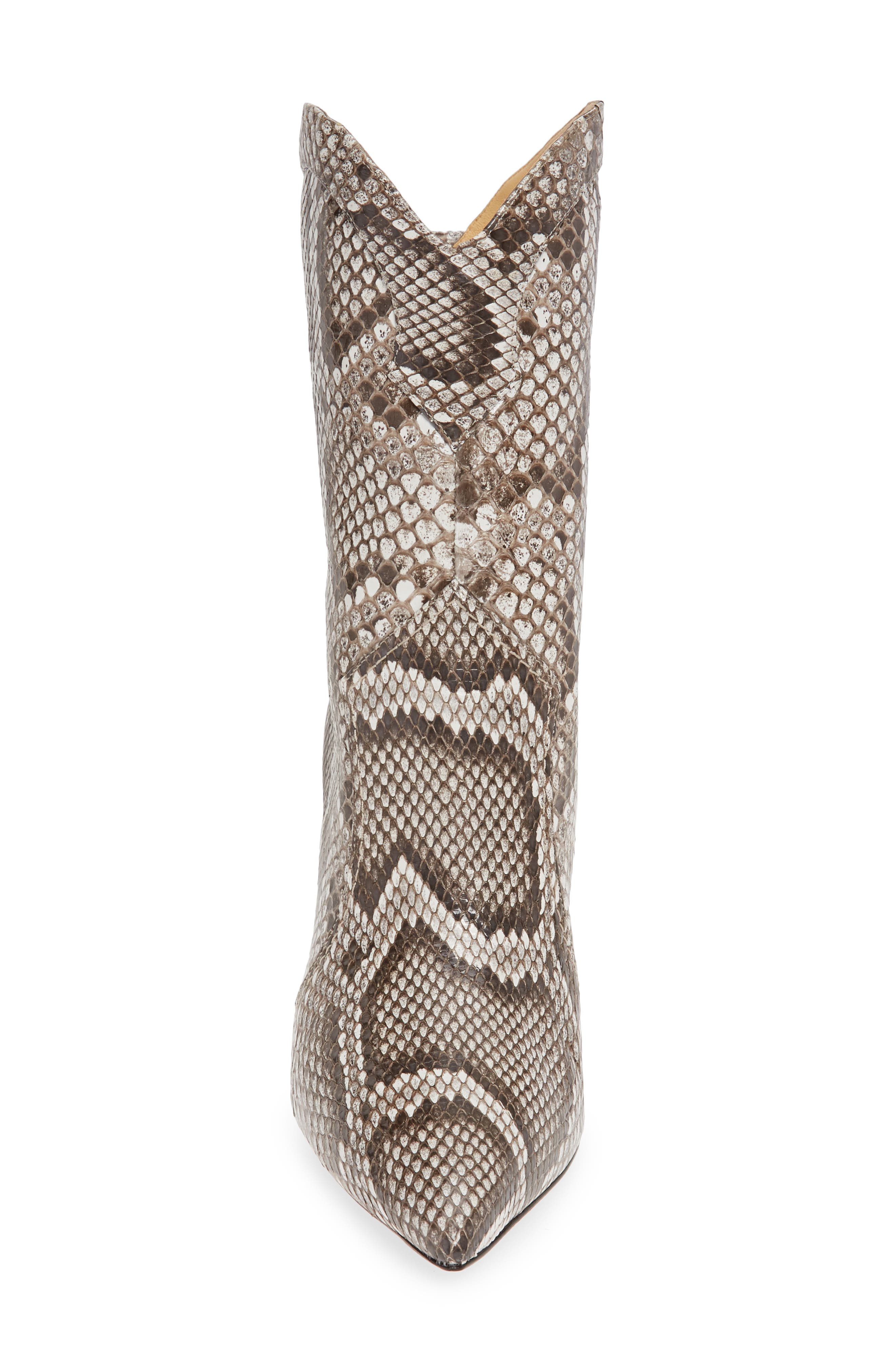 Alexandre Birman Esther Genuine Python Pointed Toe Boot, Alternate, color, 