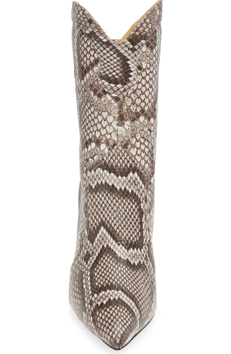 Alexandre Birman Esther Genuine Python Pointed Toe Boot, Alternate, color,