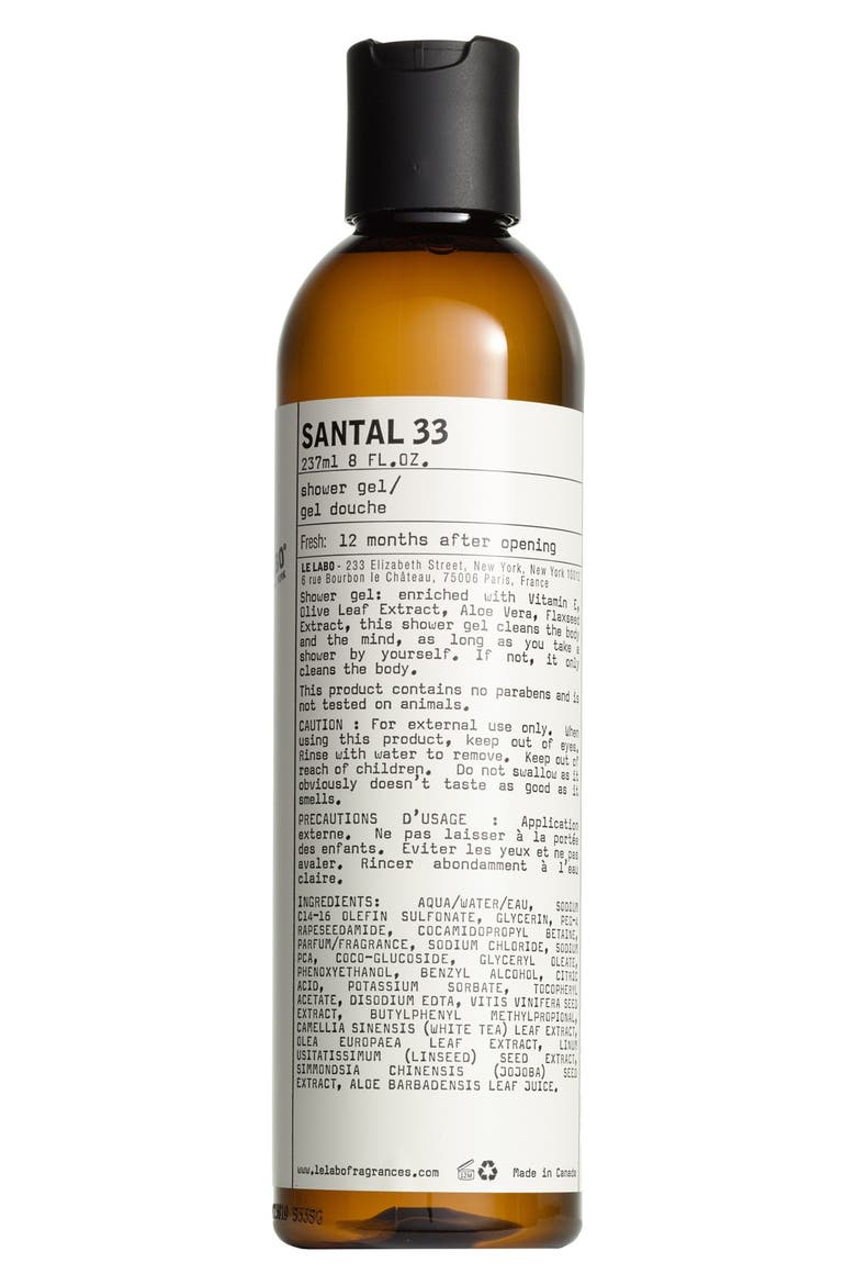 Santal 33 Shower Gel, Main, color, NO COLOR