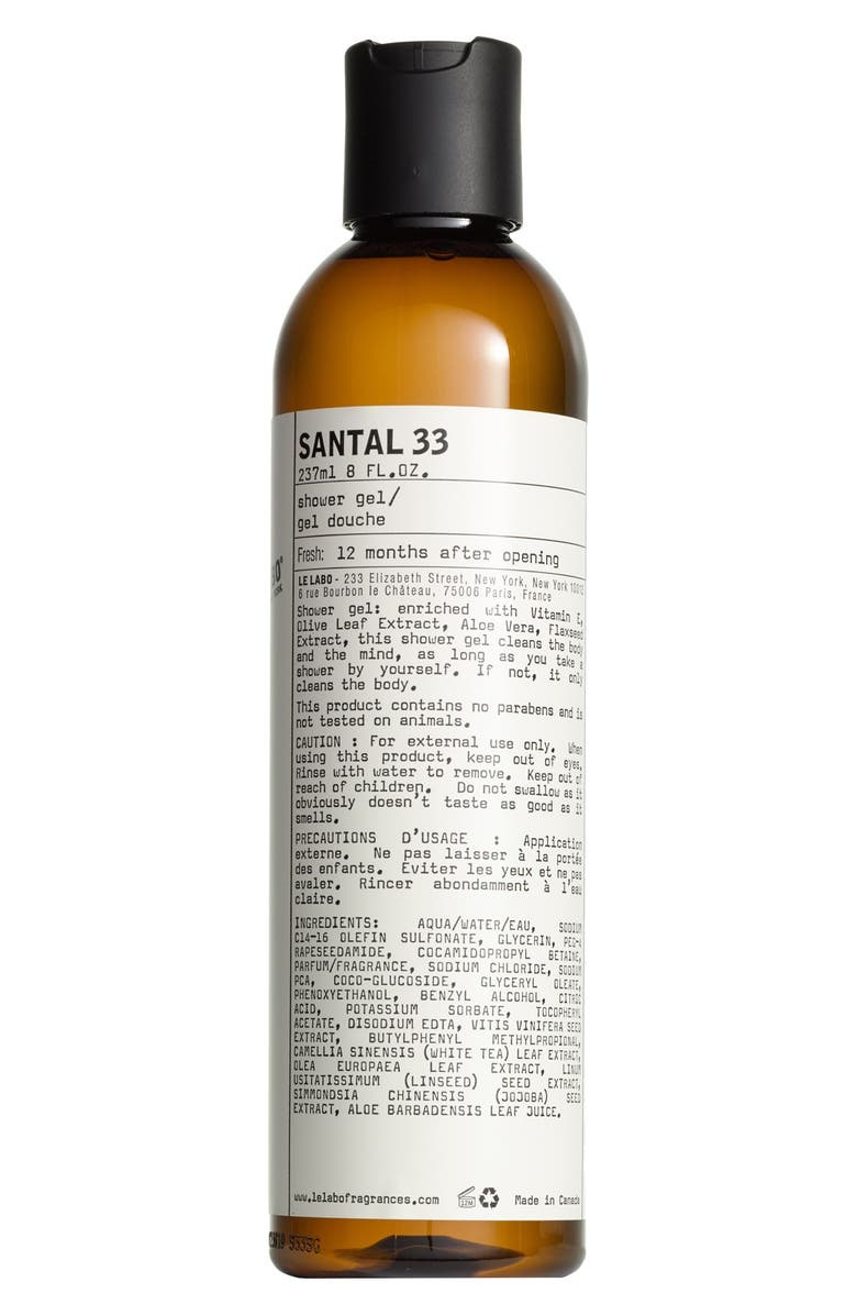 Le Labo Santal 33 Shower Gel, Main, color, 