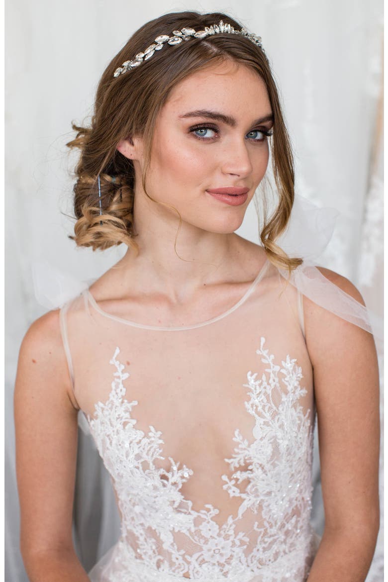 Zila Crystal Crown Comb, Alternate, color, GOLD