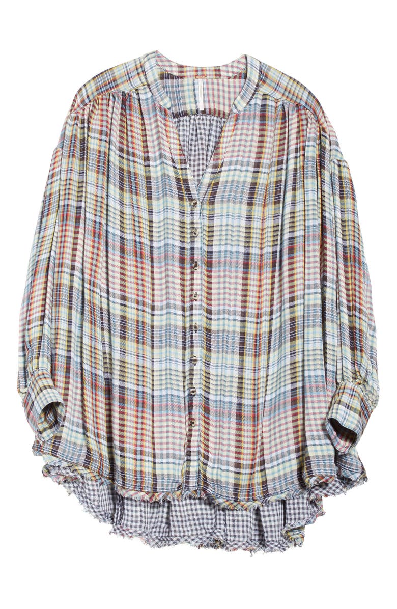 Free People Come on Over Plaid Top, Alternate, color,